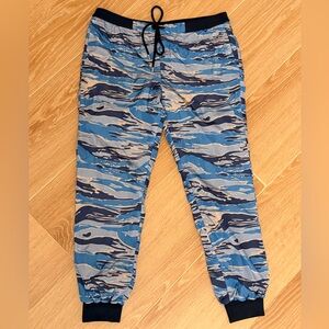 Moncler Blue Camouflage Ski Jogger Pants